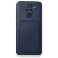 Newface Xiaomi Redmi Note 9 Kılıf Kelvin Kartvizitli Silikon - Lacivert