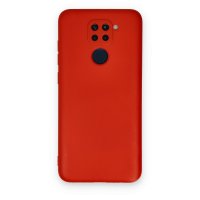 Newface Xiaomi Redmi Note 9 Kılıf Nano içi Kadife Silikon - Kırmızı