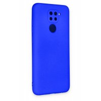 Newface Xiaomi Redmi Note 9 Kılıf Nano içi Kadife Silikon - Koyu Mavi