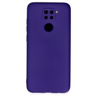 Newface Xiaomi Redmi Note 9 Kılıf Nano içi Kadife Silikon - Mor