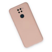 Newface Xiaomi Redmi Note 9 Kılıf Nano içi Kadife Silikon - Pudra