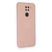 Newface Xiaomi Redmi Note 9 Kılıf Nano içi Kadife Silikon - Pudra