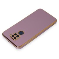 Newface Xiaomi Redmi Note 9 Kılıf Volet Silikon - Mor