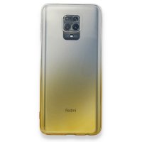 Newface Xiaomi Redmi Note 9S Kılıf Lüx Çift Renkli Silikon - Sarı