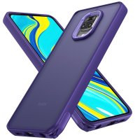 Newface Xiaomi Redmi Note 9S Kılıf Elegant Kapak - Derin Mor