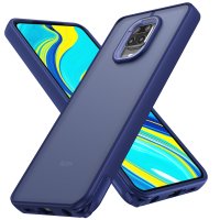 Newface Xiaomi Redmi Note 9S Kılıf Elegant Kapak - Lacivert