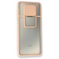 Newface Xiaomi Redmi Note 9S Kılıf Palm Buzlu Kamera Sürgülü Silikon - Pembe