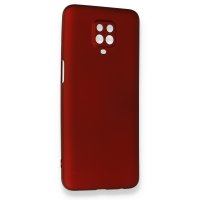 Newface Xiaomi Redmi Note 9S Kılıf First Silikon - Bordo