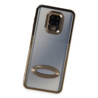 Newface Xiaomi Redmi Note 9S Kılıf Slot Silikon - Gold