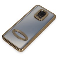 Newface Xiaomi Redmi Note 9S Kılıf Slot Silikon - Gold