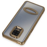 Newface Xiaomi Redmi Note 9S Kılıf Slot Silikon - Gold