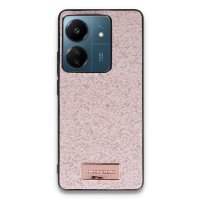 Onegif Xiaomi Poco C65 Bright Simli Kapak - Pembe