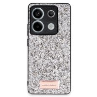 Onegif Xiaomi Poco X6 Bright Simli Kapak - Gümüş