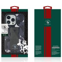 Santa Barbara Polo Racquet Club iPhone 13 Pro Max Enos Standlı Kapak - Gri