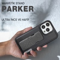 Santa Barbara Polo Racquet Club iPhone 13 Pro Parker Stand Kapak - Kırmızı