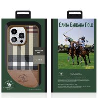 Santa Barbara Polo Racquet Club iPhone 14 Pro Cyril Magsafe Kapak - Kahverengi