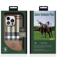 Santa Barbara Polo Racquet Club iPhone 14 Pro Max Cyril Magsafe Kapak - Kahverengi