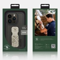 Santa Barbara Polo Racquet Club iPhone 15 Blaise Stand Kapak - Beyaz