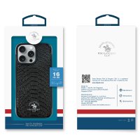 Santa Barbara Polo Racquet Club iPhone 16 Pro Knight Deri Kapak - Titan Gri