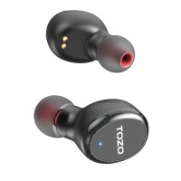 Tozo T10S Çağrı Gürültü Engelleyici Özellikli Ultra Hafif IPX8 Su Geçirmez Bluetooth 5.2 Kablosuz Airpods Kulaklık - Siyah