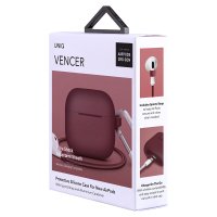 Uniq Airpods 3 (3.nesil) Vencer Silikon Kılıf - Bordo