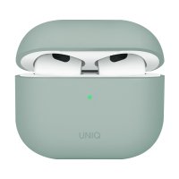 Uniq Airpods 4 (4.nesil) Lino Silikon Kılıf - Yeşil