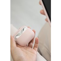 Uniq Airpods Pro 2 (2.nesil) Lino Silikon Kılıf - Pembe