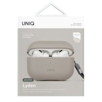 Uniq Airpods Pro 2 (2.nesil) Lyden DS Deri Kılıf - Bej