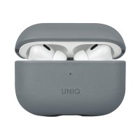 Uniq Airpods Pro 2 (2.nesil) Lyden DS Deri Kılıf - Mavi