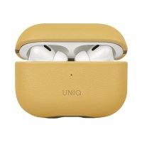 Uniq Airpods Pro 2 (2.nesil) Lyden DS Deri Kılıf - Sarı