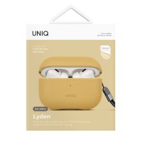 Uniq Airpods Pro 2 (2.nesil) Lyden DS Deri Kılıf - Sarı