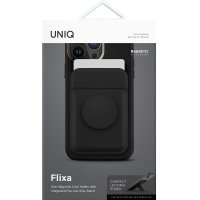 Uniq Flixa Popsocketli Manyetik Kartlık Stand - Siyah