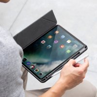 Uniq iPad Air 11 (2024) Moven Standlı Tablet Kapak - Gri