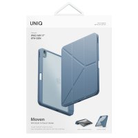 Uniq iPad Air 13 (2024) Moven Standlı Tablet Kapak - Mavi