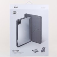 Uniq iPad Pro 12.9 (2022) Moven Standlı Tablet Kapak - Gri