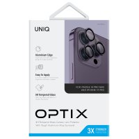 Uniq iPhone 14 Pro Max Optix Kamera Lens Koruyucu - Derin Mor