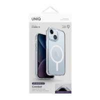 Uniq iPhone 15 Combat Magsafe Kapak - Beyaz