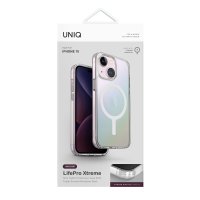 Uniq iPhone 15 LifePro Xtreme Magsafe Kapak - Gökkuşağı