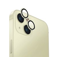 Uniq iPhone 15 Optix Alüminyum Kamera Lens Koruyucu - Sarı