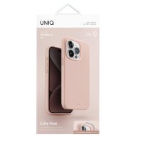 Uniq iPhone 15 Pro Max Lino Hue Magsafe Kapak - Pembe