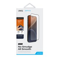 Uniq iPhone 15 Pro Max Optix Mat Ekran Koruyucu - Siyah