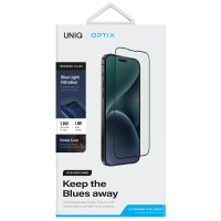 Uniq iPhone 15 Pro Max Optix Vision Care Cam Ekran Koruyucu - Siyah