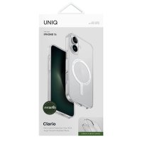 Uniq iPhone 16 Clario Magsafe Kapak - Şeffaf