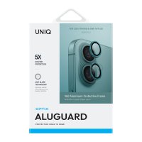 Uniq iPhone 16 Optix Alüminyum Kamera Lens Koruyucu - Yeşil