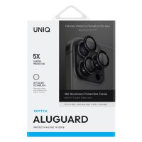 Uniq iPhone 16 Pro Max Optix Alüminyum Kamera Lens Koruyucu - Siyah