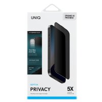 Uniq iPhone 16 Pro Max Optix Hayalet Cam Ekran Koruyucu - Siyah