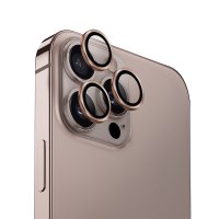 Uniq iPhone 16 Pro Optix Alüminyum Kamera Lens Koruyucu - Sarı