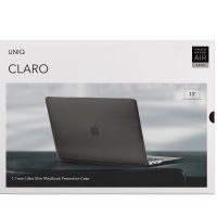 Uniq Macbook Pro 13 2020 Husk Pro Claro Mat Macbook Kapak - Gri