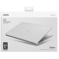 Uniq Macbook Pro 16 (2021) Claro Mat Macbook Kapak - Şeffaf