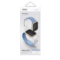 Uniq Watch 40mm Revix Evo Reversible Manyetik Kordon - Mavi-Beyaz